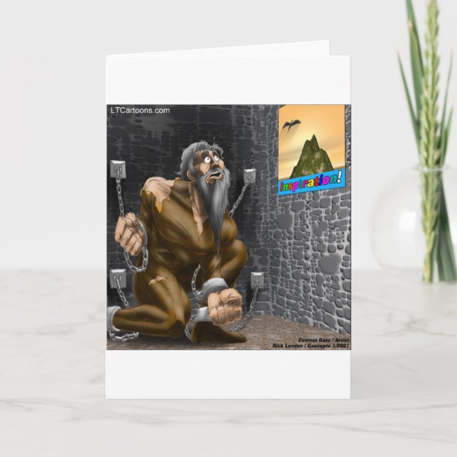 Cartão Inspiração - Cartoon de Motivação Engraçado (Frente)