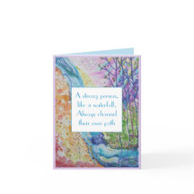 Cartão Inspiração de Bem-Estar de Força de Sabedor