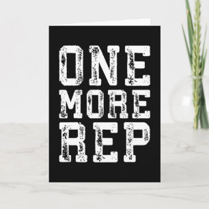 Cartão Inspiração de Workout - Mais Um Representante - Mo