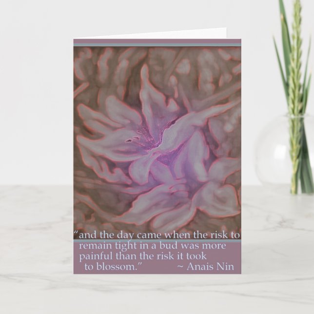 Cartão Inspiracional 3 "Flor" (Frente)