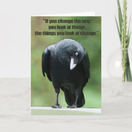 Cartão Inspiracional - Placa de atitude positiva