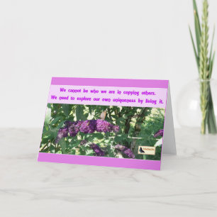 Cartão Inspiracional - Seja você