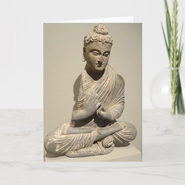 Cartão inspirado Meditating do zen de Buddha (Frente)
