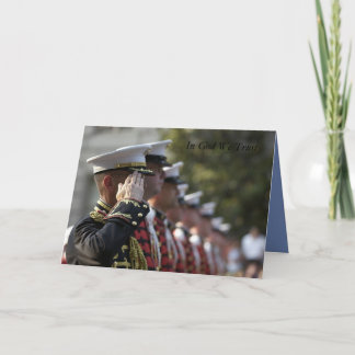 Cartão inspirado militar