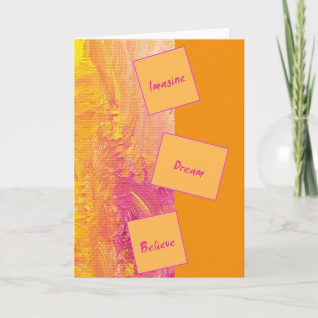 Cartão inspirador (Frente)