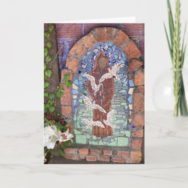 cartão inspirador da Paz pela Rua Francis (Frente)