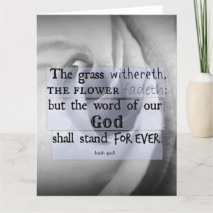 Cartão Inspirational Bible Verse: Word of God Shall Stand