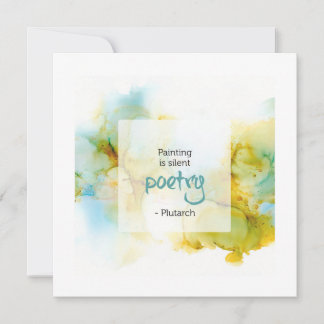 Cartão Inspirational Quote about Painting