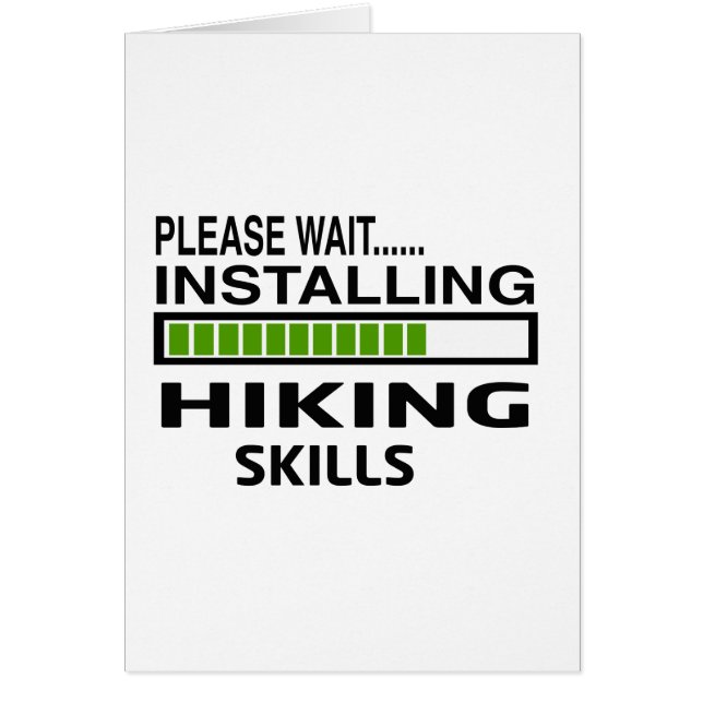 Cartão Instalação caminhando habilidades (Frente)