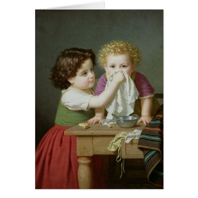 Cartão Instinto maternal, 1872 (Frente)