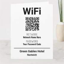 Instruções de WiFi com Código QR