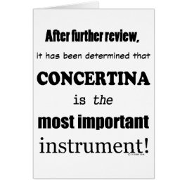 Cartão Instrumento Mais Importante Da Concertina