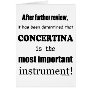 Cartão Instrumento Mais Importante Da Concertina