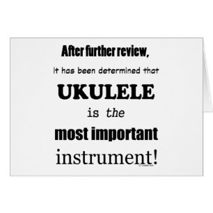 Cartão Instrumento mais importante da Ukulele