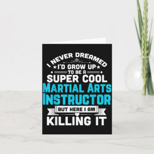 Cartão Instrutor de Artes Marciais Super Legal Professor
