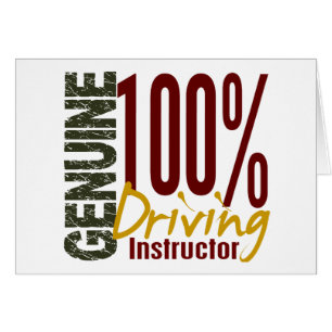Cartão Instrutor de condução genuíno