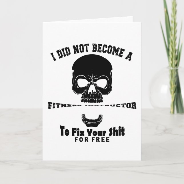 Cartão Instrutor de malhação (Frente)