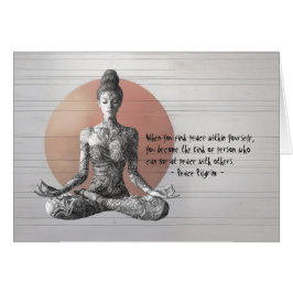 Cartão Instrutor de Meditação de Yoga Mestre de Reiki Pos