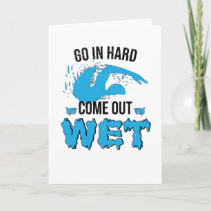 Cartão Instrutor de natação Swimmer Natação Clube Água