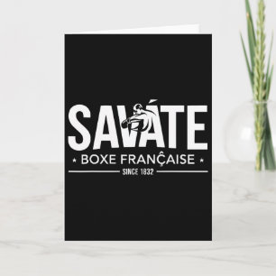 Cartão Instrutor de Savate Artes Marciais Francesas Kickb