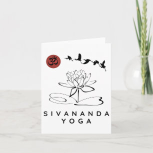 Cartão Instrutor de Yoga Sivananda _ Iniciante de Yoga Si