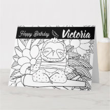 Instrutor de Yoga Sloth Aniversário Floral Colorid