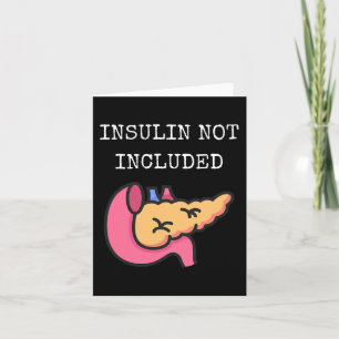 Cartão Insulina Não Incluída Diabetes Tipo 1 Diab