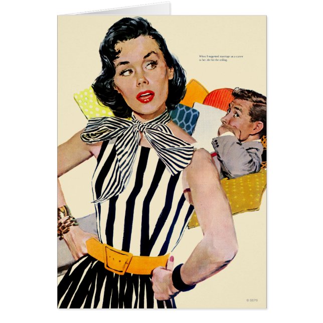 Cartão Insulto da senhora Ser (Frente)