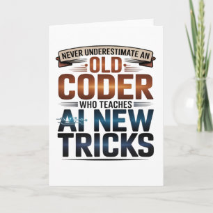 Cartão Inteligência Artificial Antiga Design