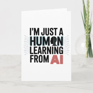 Cartão Inteligência Artificial Aprendizagem Humana AI