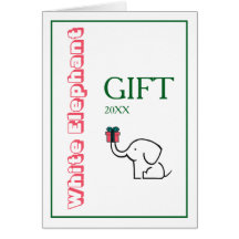 Intercâmbio de Presentes Elefante Branco no Natal