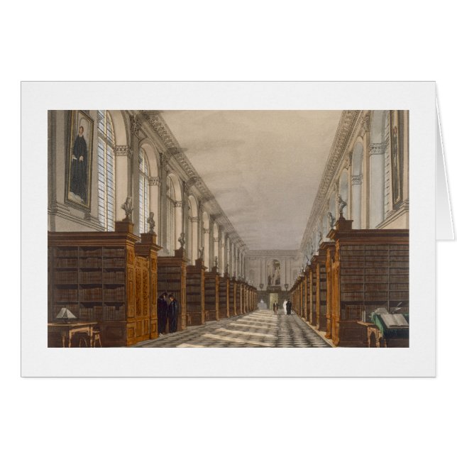 Cartão Interior da Trinity College Library, Cambridge, fr (Frente Horizontal)