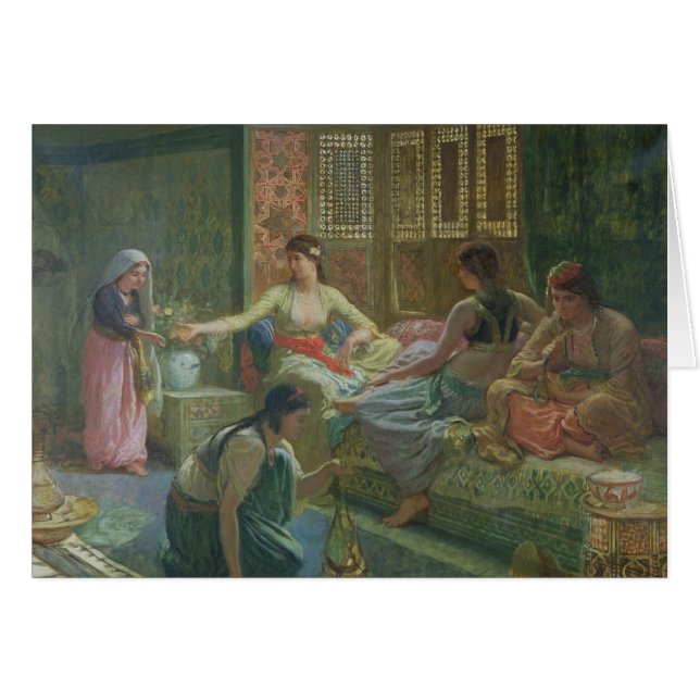 Cartão Interior de um Harem, c.1865 (Frente Horizontal)