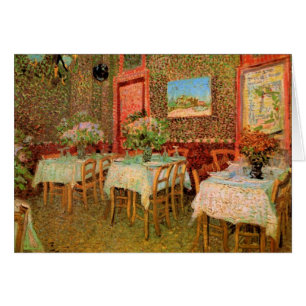 Cartão Interior de um Restaurante por Vincent van Gogh