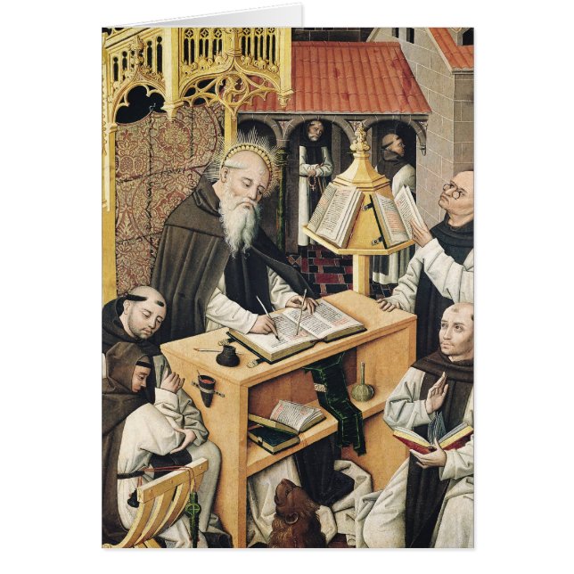 Cartão Interior de um Scriptorium, escola de Segovia (Frente)