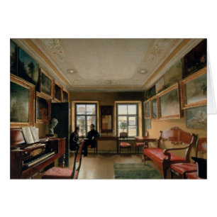 Cartão Interior de uma casa senhorial, 1830s