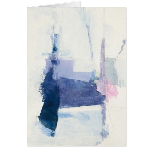 Cartão Interlúdio | Abstrato Azul (Frente)