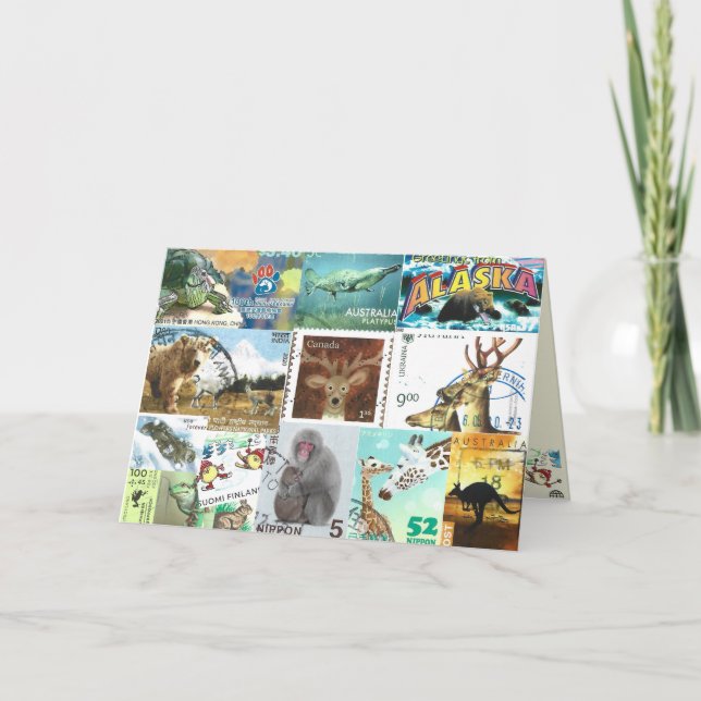 Cartão internacional de selo postal (Frente)