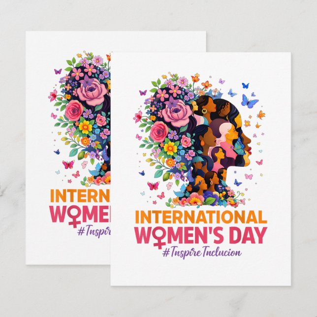 Cartão International Women's Day (Frente/Verso)