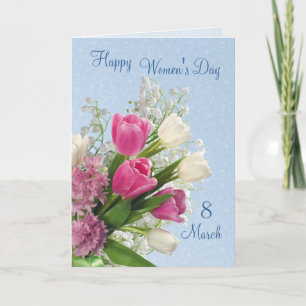 Cartão International Women's Day Spring Flowers