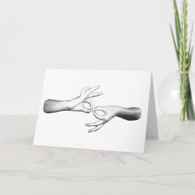 Cartão Intérprete do ASL (Frente)