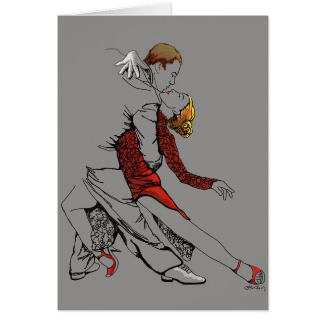 Cartão Intimidade do tango (Frente)