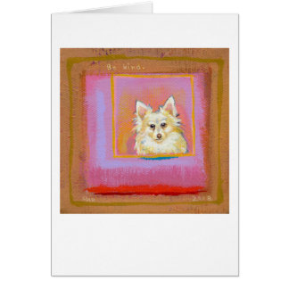 Cartão Intitulado:  Amado cara - pomeranian branco