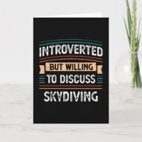 Introvertido disposto a discutir paraquedismo