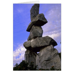 Cartão Inukshuk, Territórios do Noroeste, Canadá