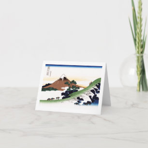 Cartão Inume Pass Koshu Hokusai Japonês Belas Arte