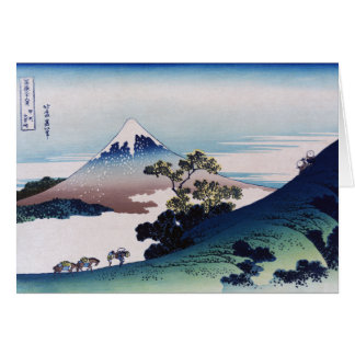 Cartão Inume-toge de Koshu, Hokusai