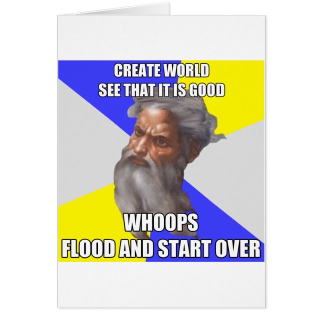 Cartão Inundação do deus do troll (Frente)