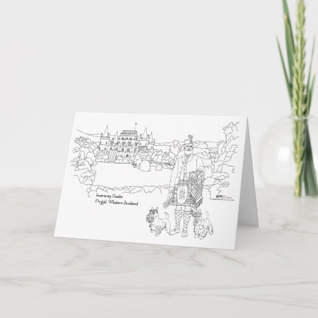 Cartão Inveraray Castle Scotland (Frente)