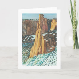 Cartão Inverno alto do deserto